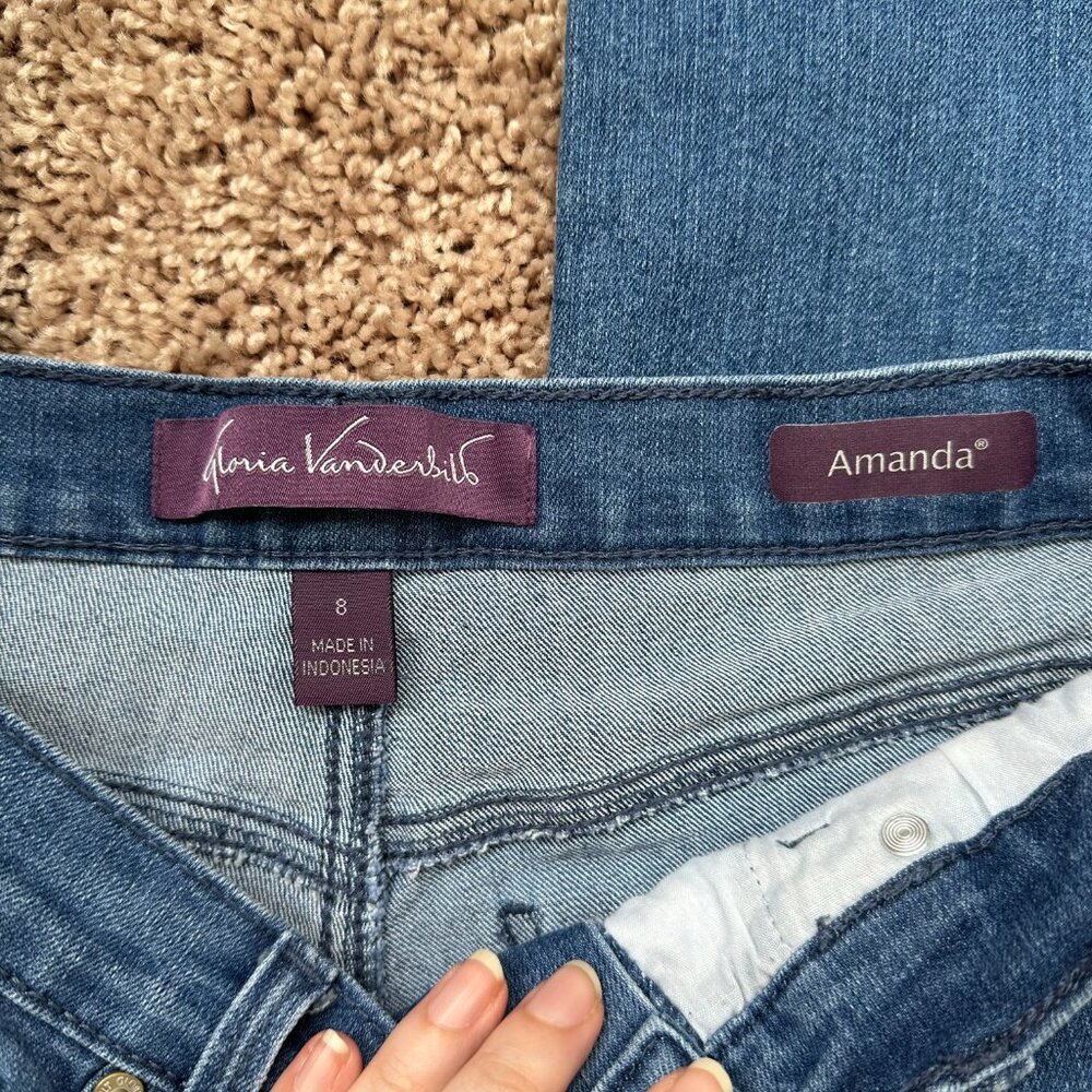 Women's Jeans Size 8 LOT of 2! Gloria Vanderbilt & Levi Strauss - Picture 3 of 9